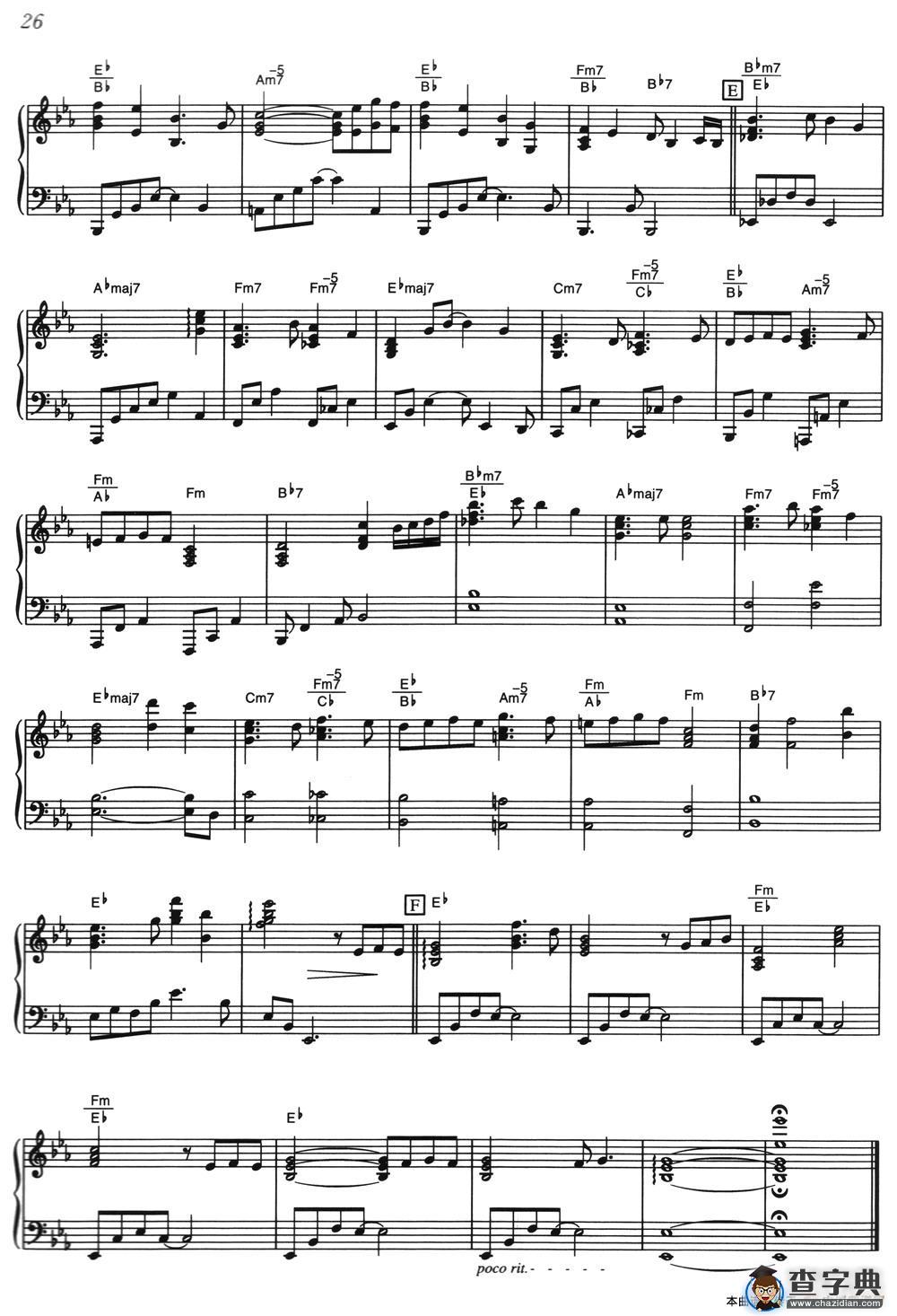 Playing Love-1（《海上钢琴师》选曲）钢琴谱
