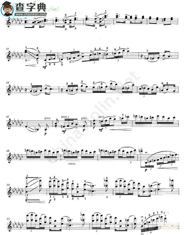 海菲茨《three preludes for pianp》iii小提琴谱