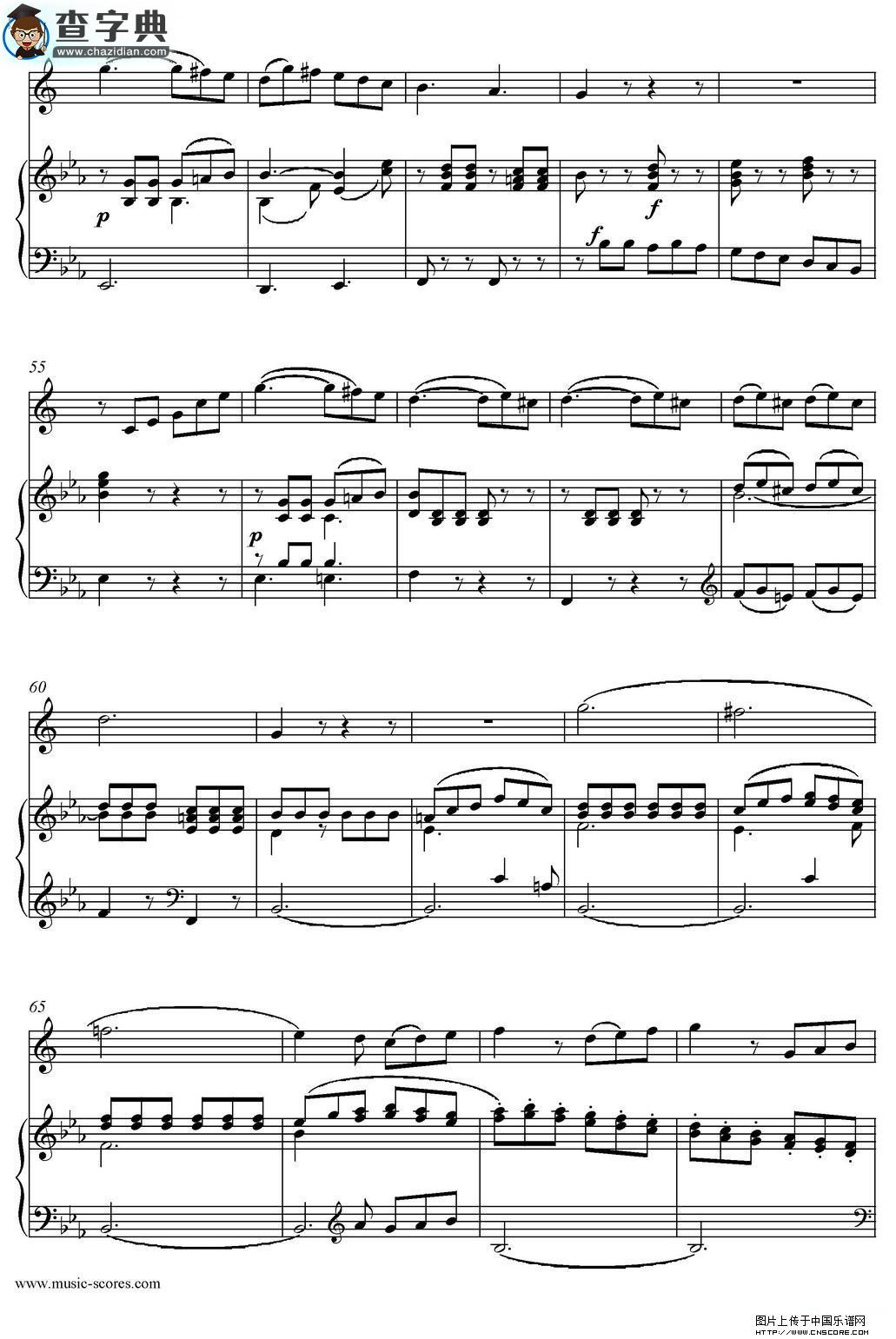 Mozart：Concerto KV495 No.4-3st Rondo 回旋曲萨克斯谱
