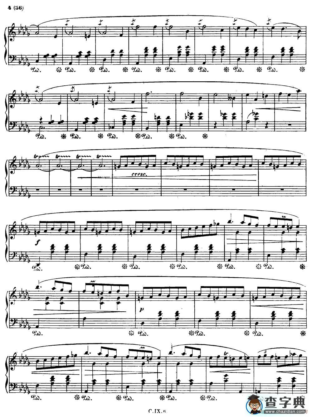 Minute Op64 No1（降D大调（小狗）圆舞曲Op.64-1 ）钢琴谱