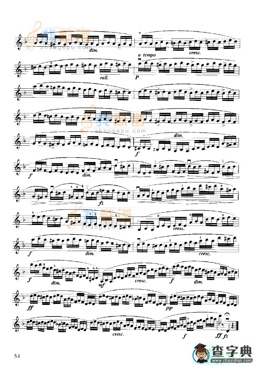 开赛小提琴练习曲（30到36）小提琴谱