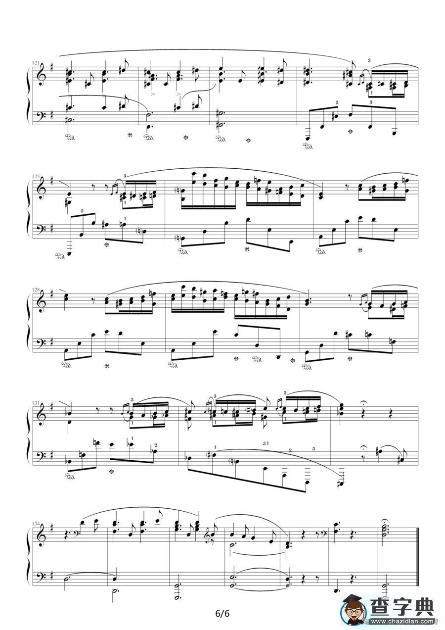 G大调夜曲，Op.37,No.2（肖邦第12号夜曲）钢琴谱