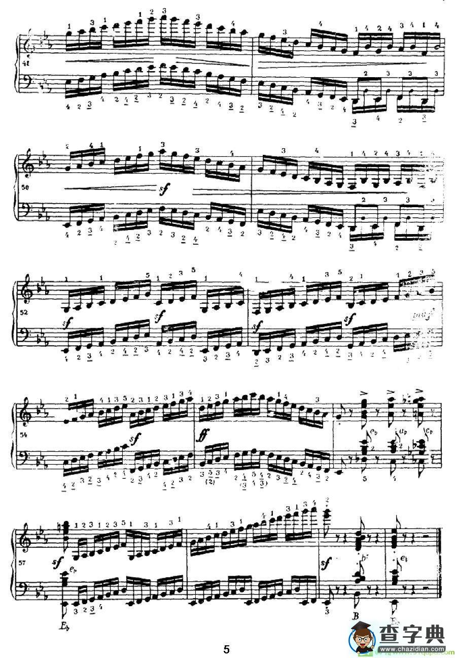 手风琴练习曲（3）手风琴谱