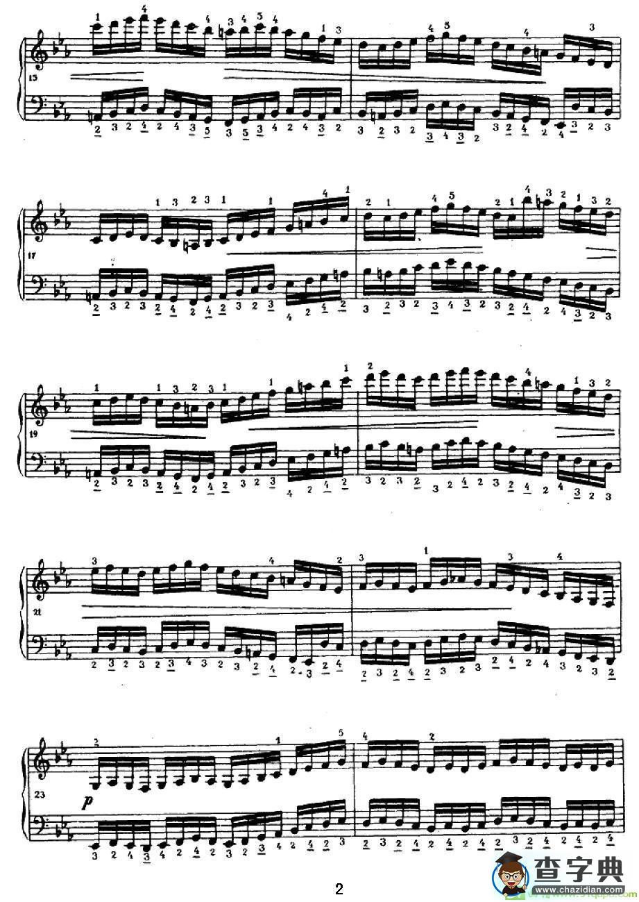 手风琴练习曲（3）手风琴谱