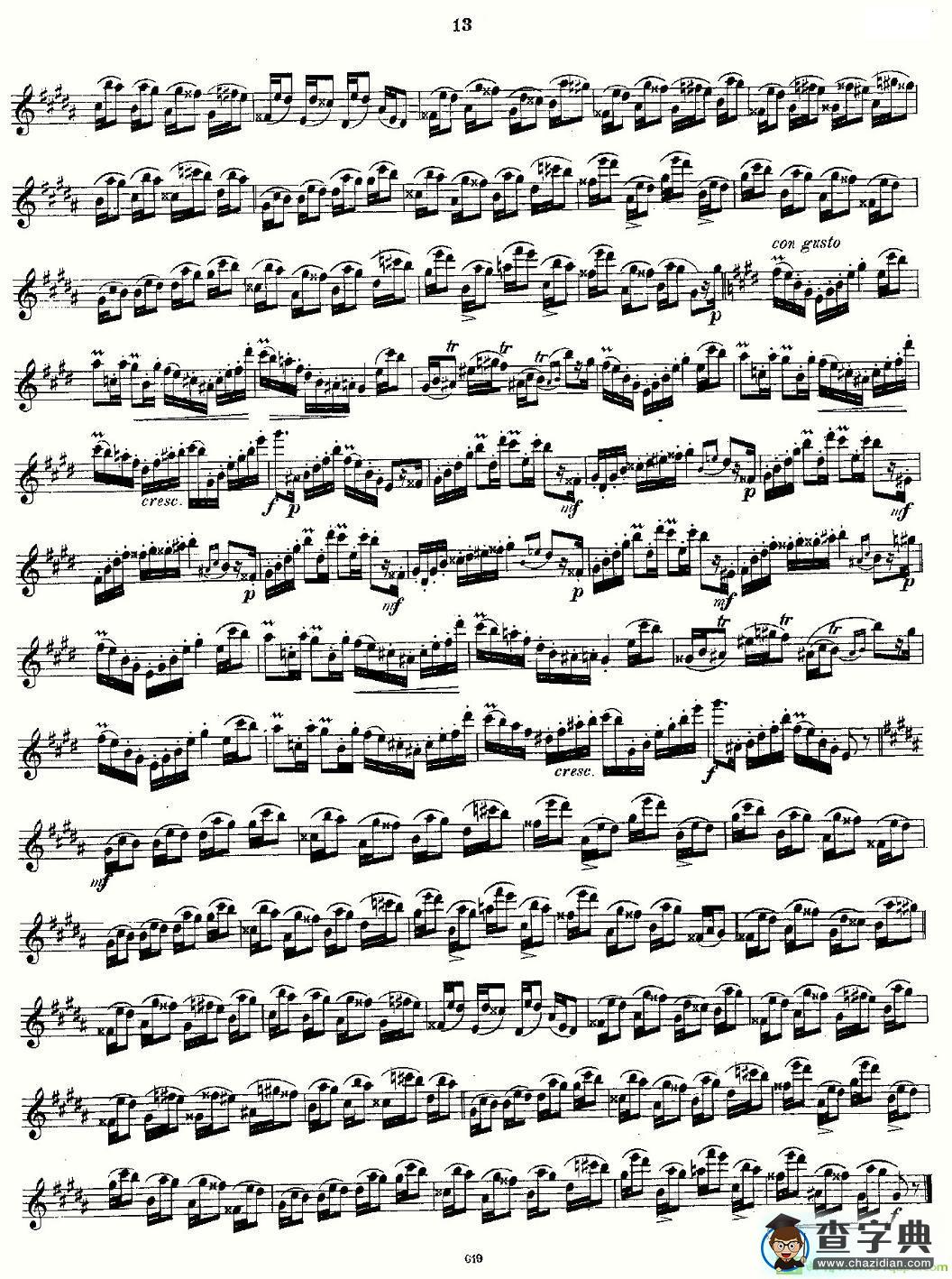Andersen etude op30 之1—12长笛谱(Andersen作曲)