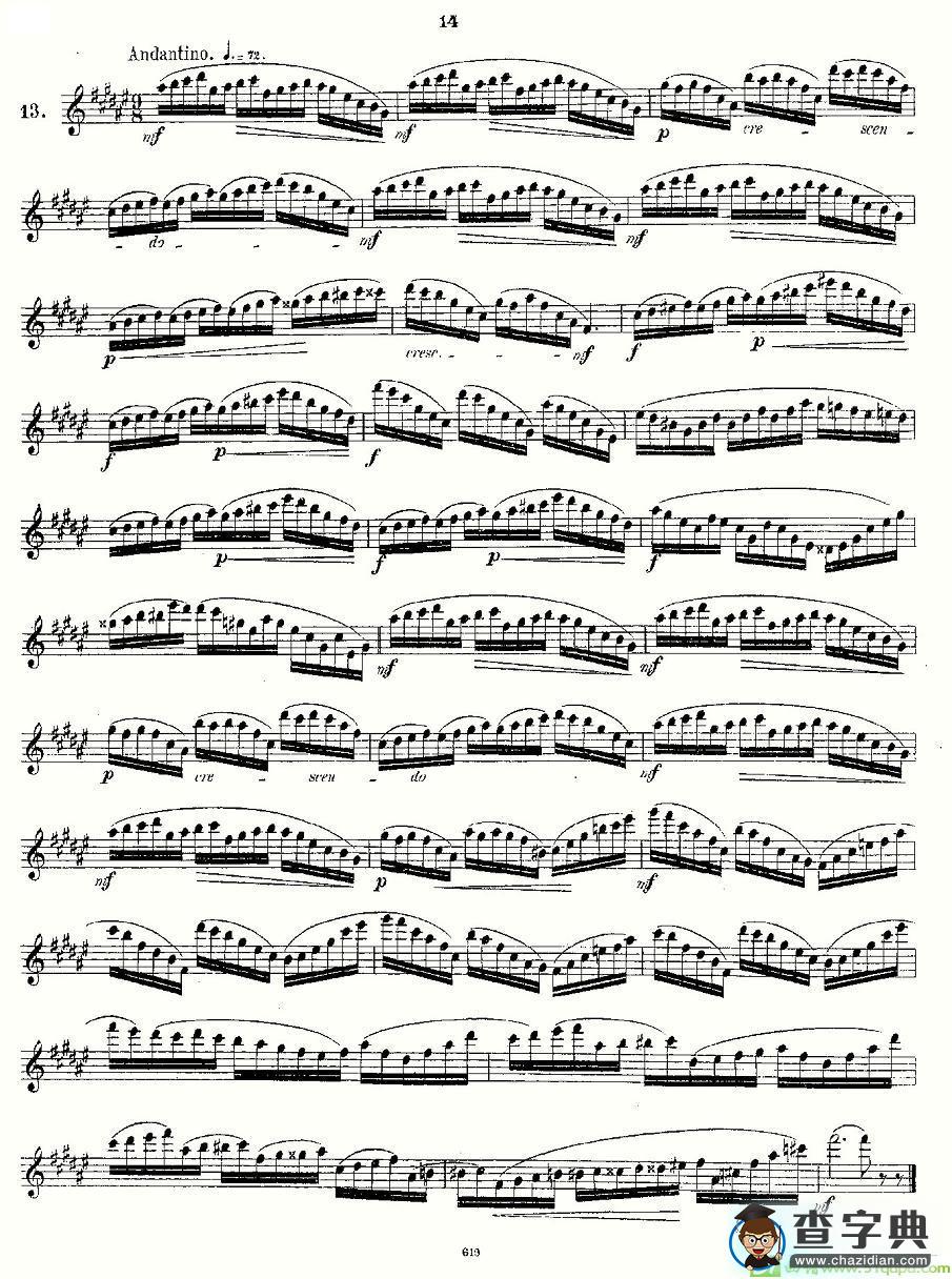 24 instructive Uebungen.Op.30长笛谱