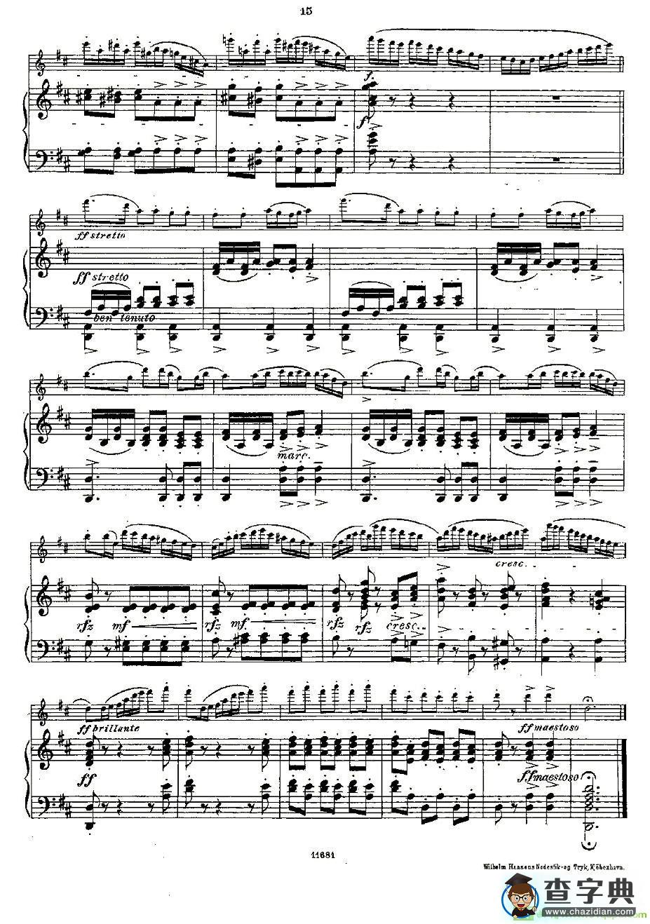 Fantaisies nationales. Op. 59, 4. 长笛谱(Andersen（安德森）作曲)