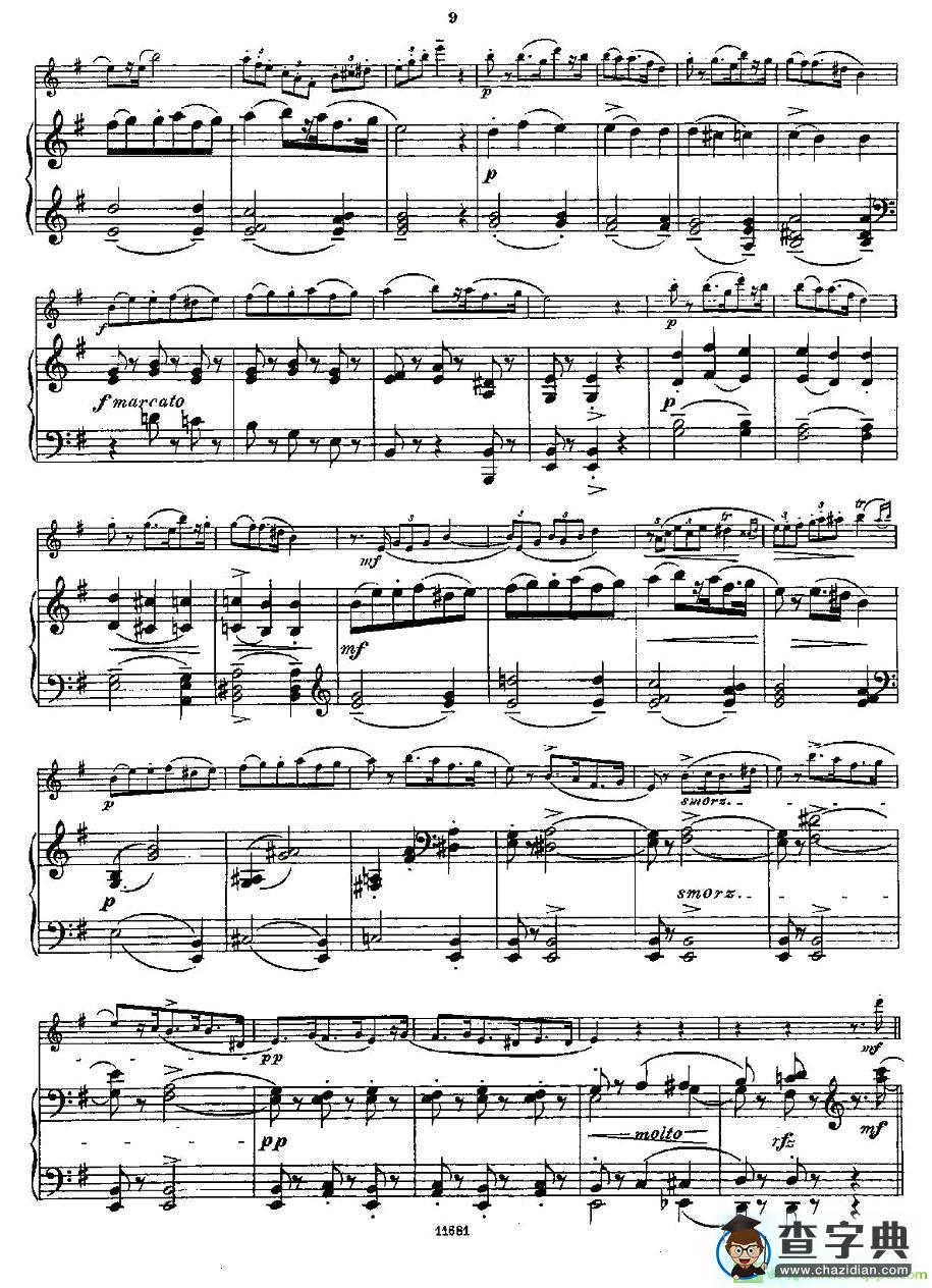 Fantaisies nationales. Op. 59, 4. 长笛谱(Andersen（安德森）作曲)