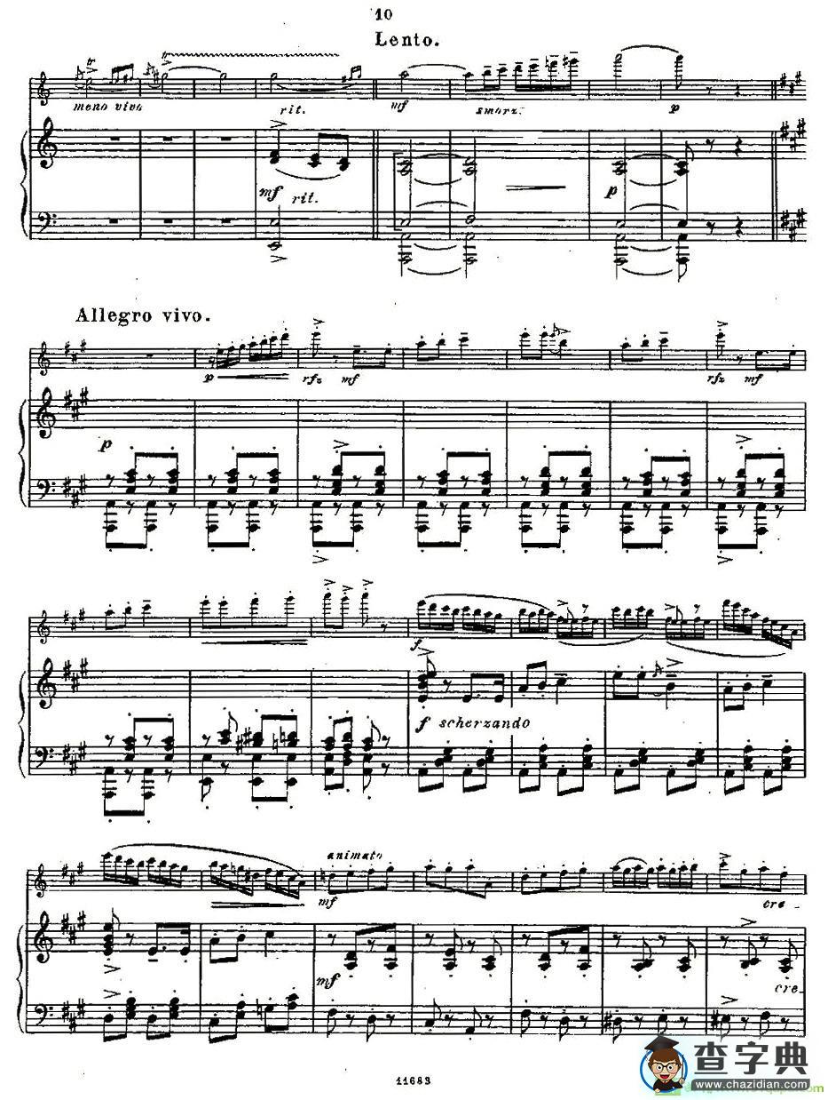 Fantaisies nationales. Op. 59, 6. 长笛谱(Andersen（安德森）作曲)