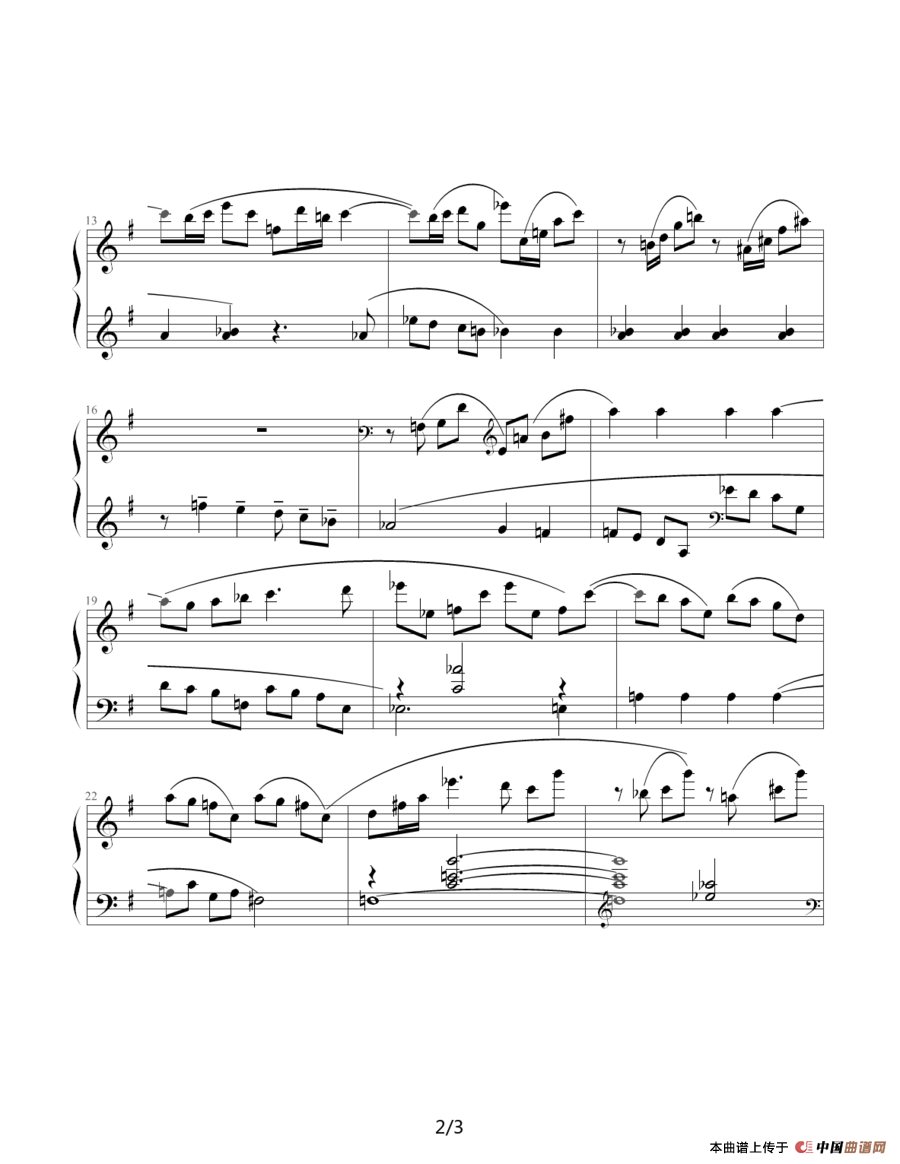 肖斯塔科维奇—前奏曲（3）：G大调钢琴谱