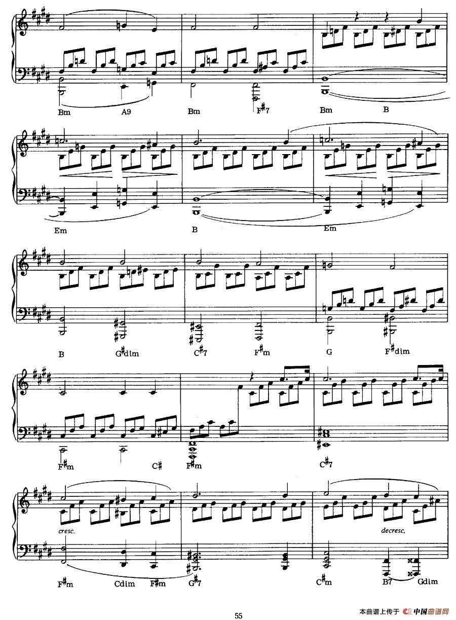 Sonate au Clair de Lune （Moonlight Sonata）（金月光奏鸣曲）钢琴谱