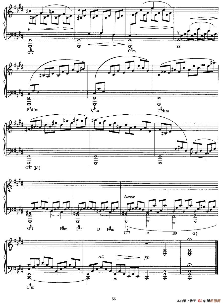 Sonate au Clair de Lune （Moonlight Sonata）（金月光奏鸣曲）钢琴谱