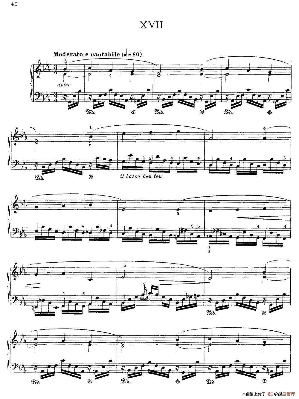 20 Petites Etudes, Op.91（20首小型练习曲）（17）钢琴谱