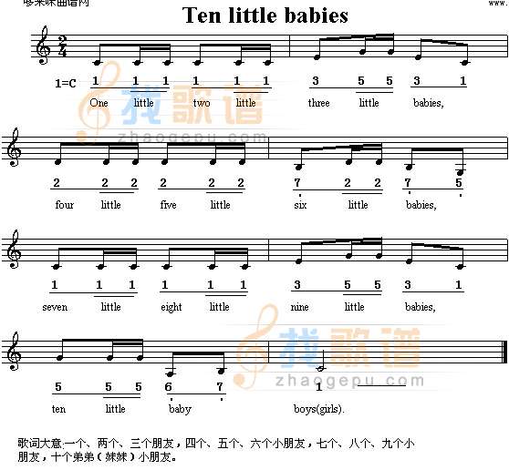 Ten Little Babies