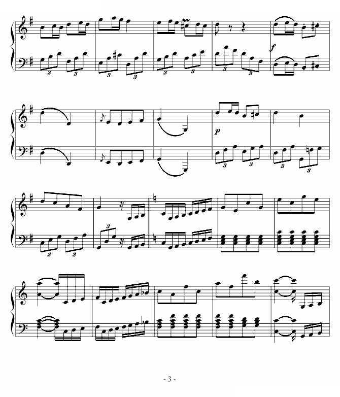 贝多芬第25奏鸣曲第三乐章