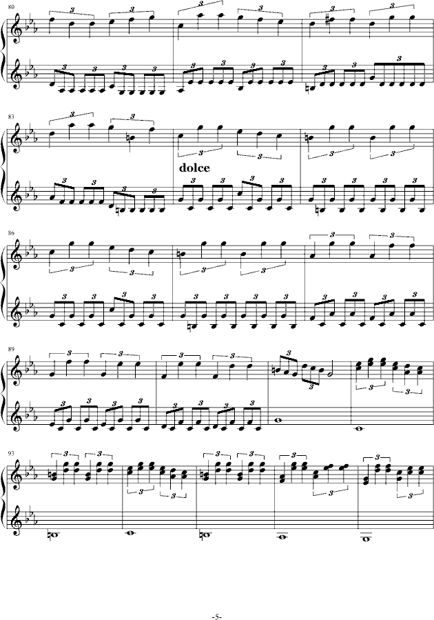 C小调第一钢琴奏鸣曲第二乐章（Ver 2011.6）