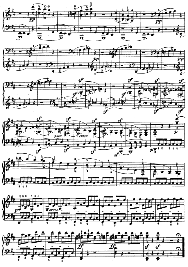 D大调第七钢琴奏鸣曲 - Op. 10 No--3