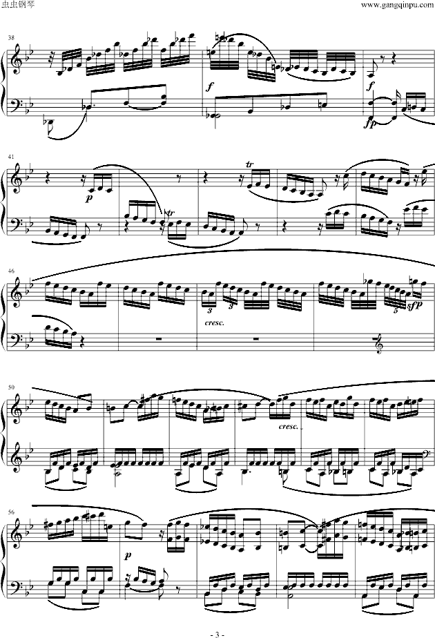 贝多芬降B大调奏鸣曲第四乐章