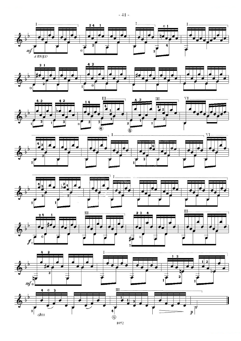 索尔·克斯特26首练习曲之21——26