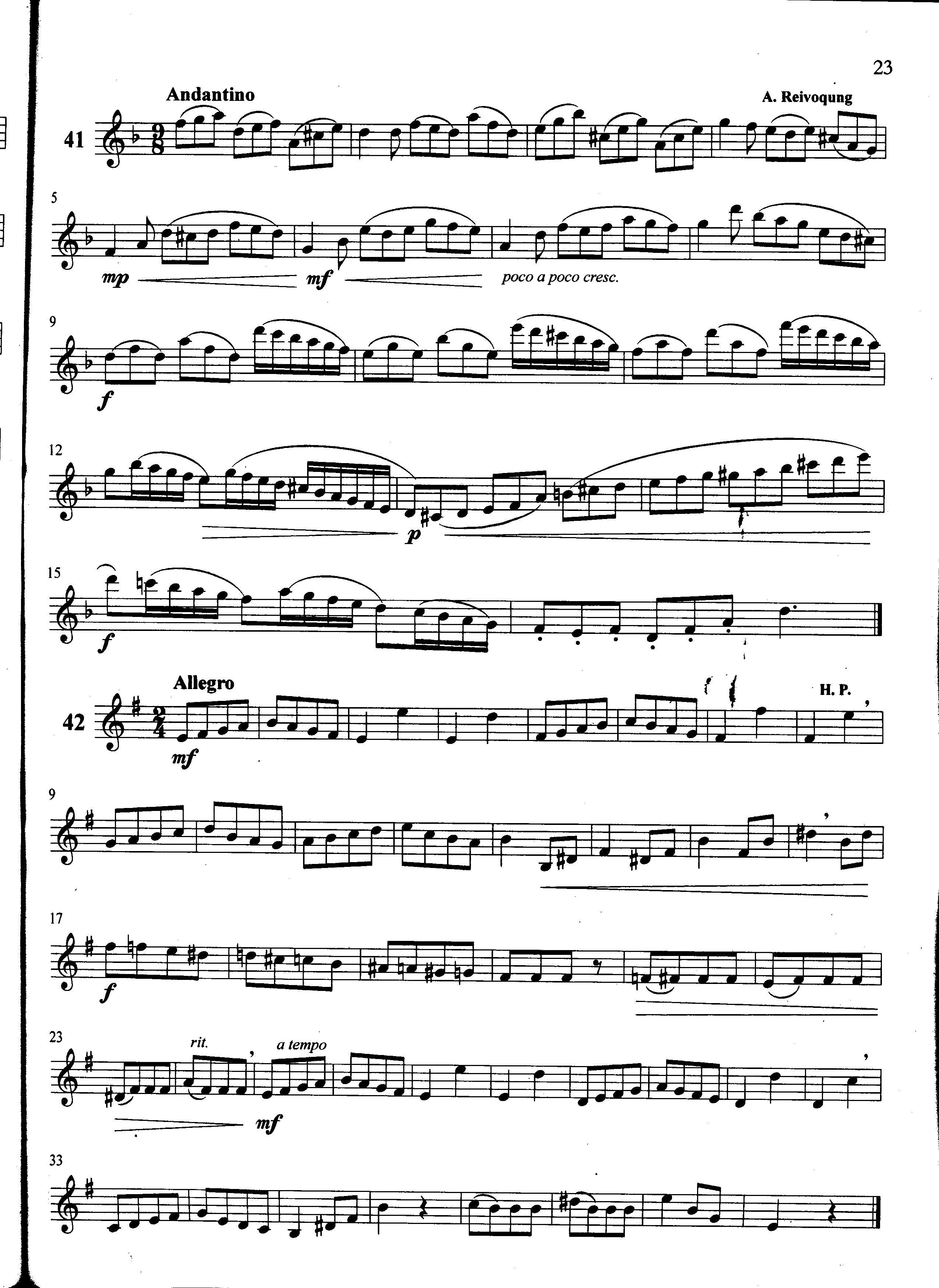 萨克斯管练习曲第100—023页