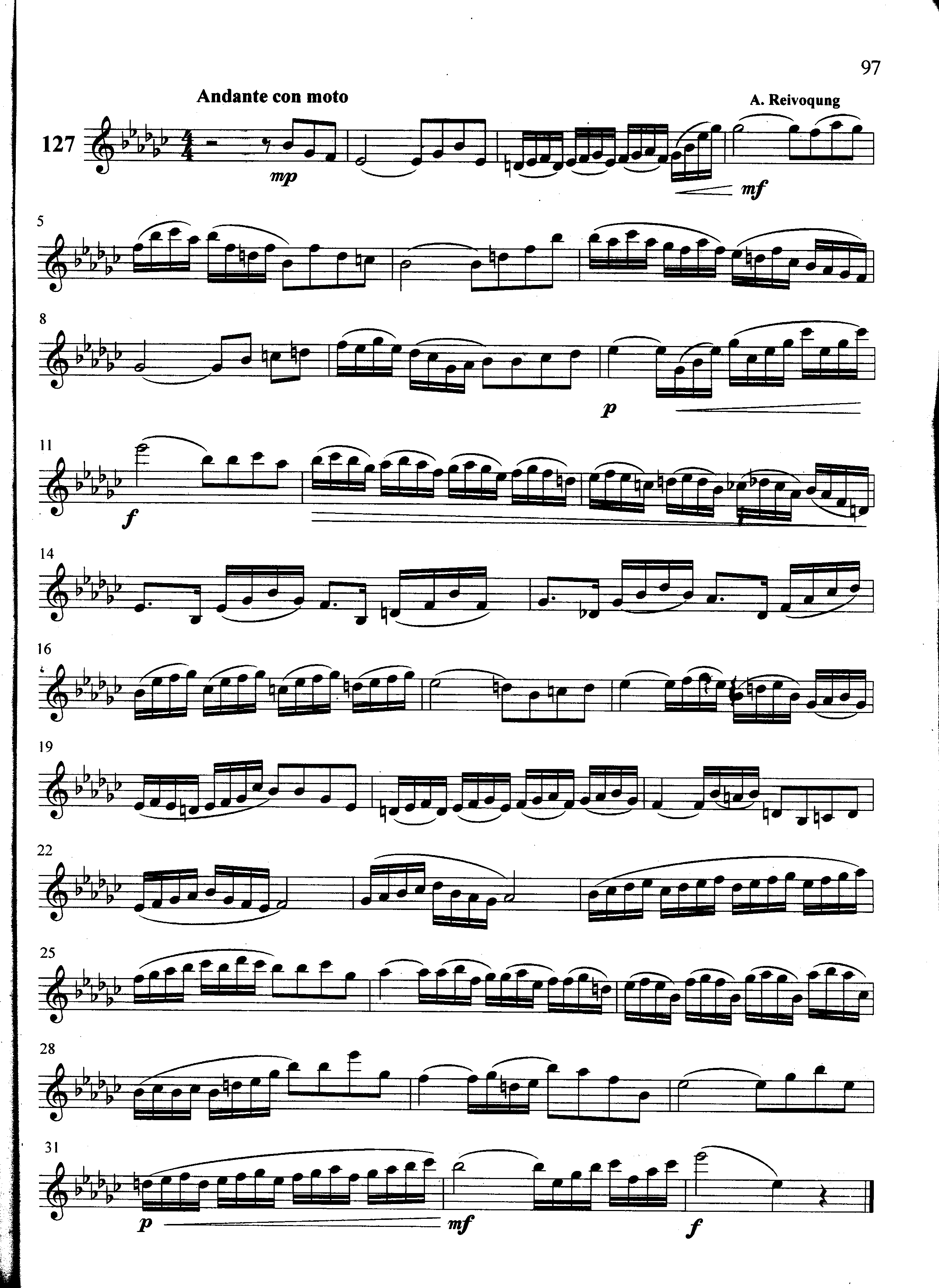 萨克斯管练习曲第100—097页