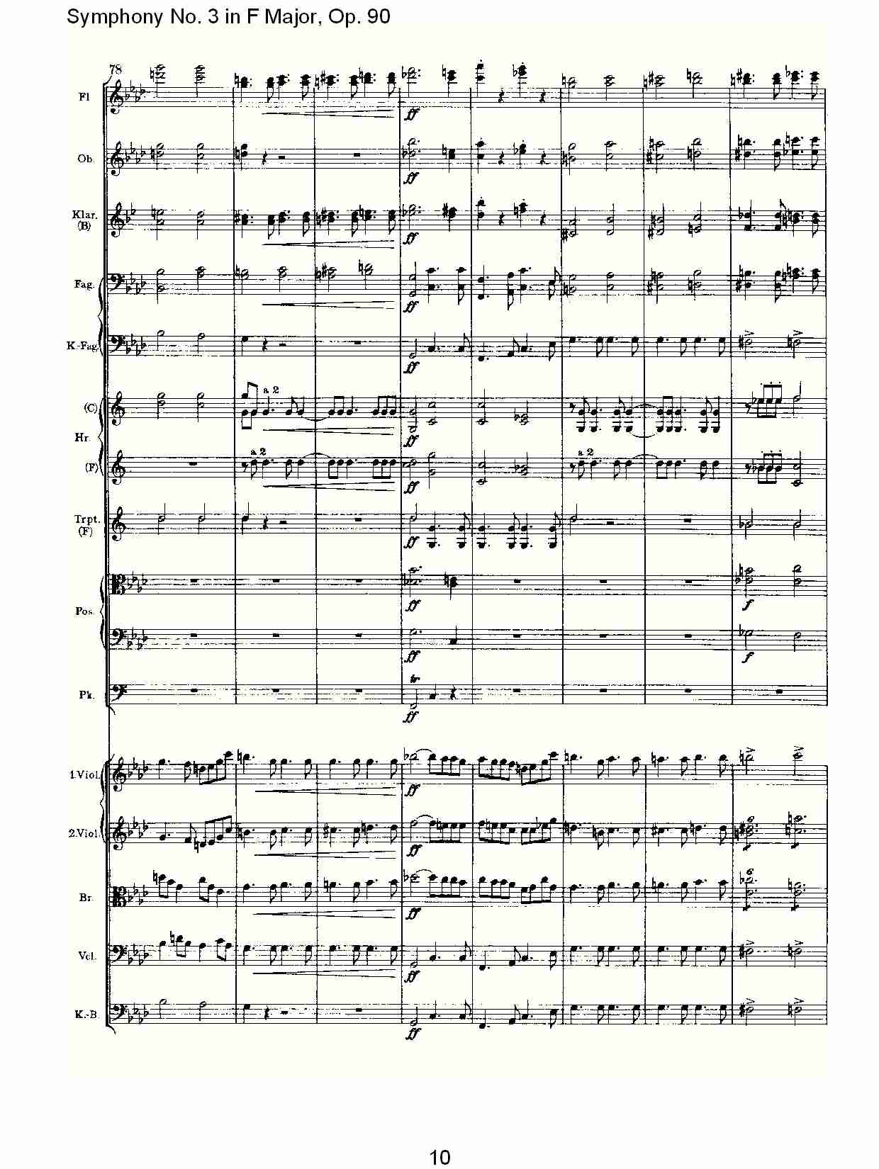 F大调第三交响曲, Op.90第四乐章（二）