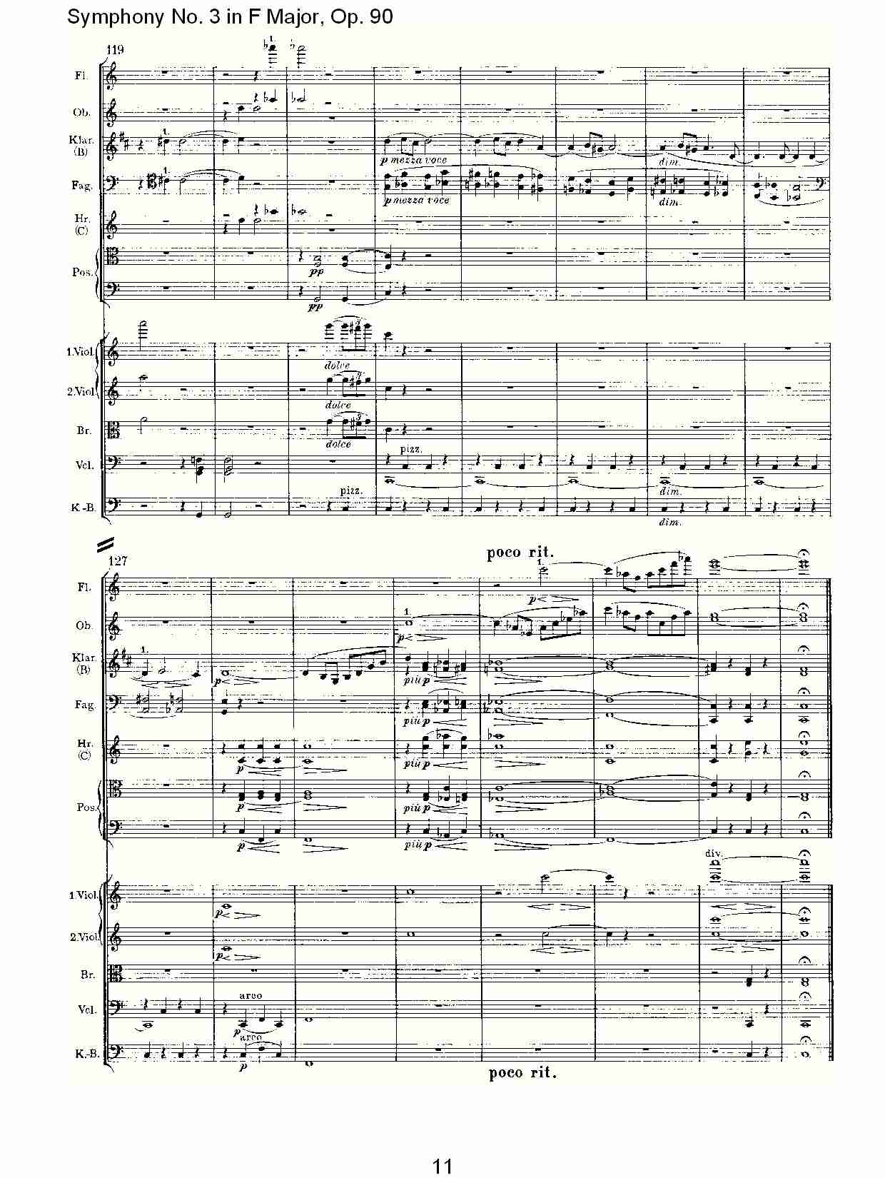 F大调第三交响曲, Op.90第二乐章（三）
