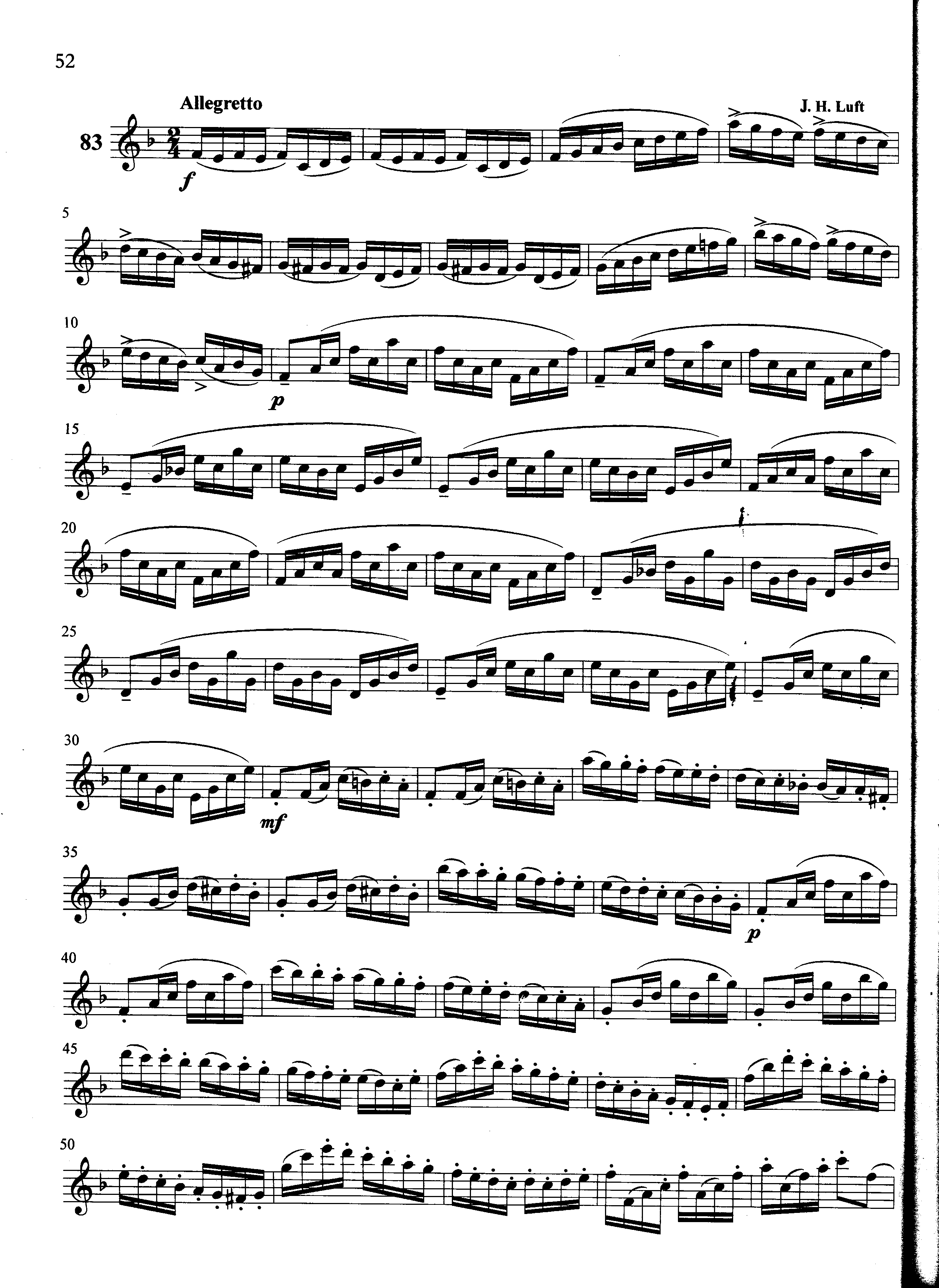 萨克斯管练习曲第100—052页