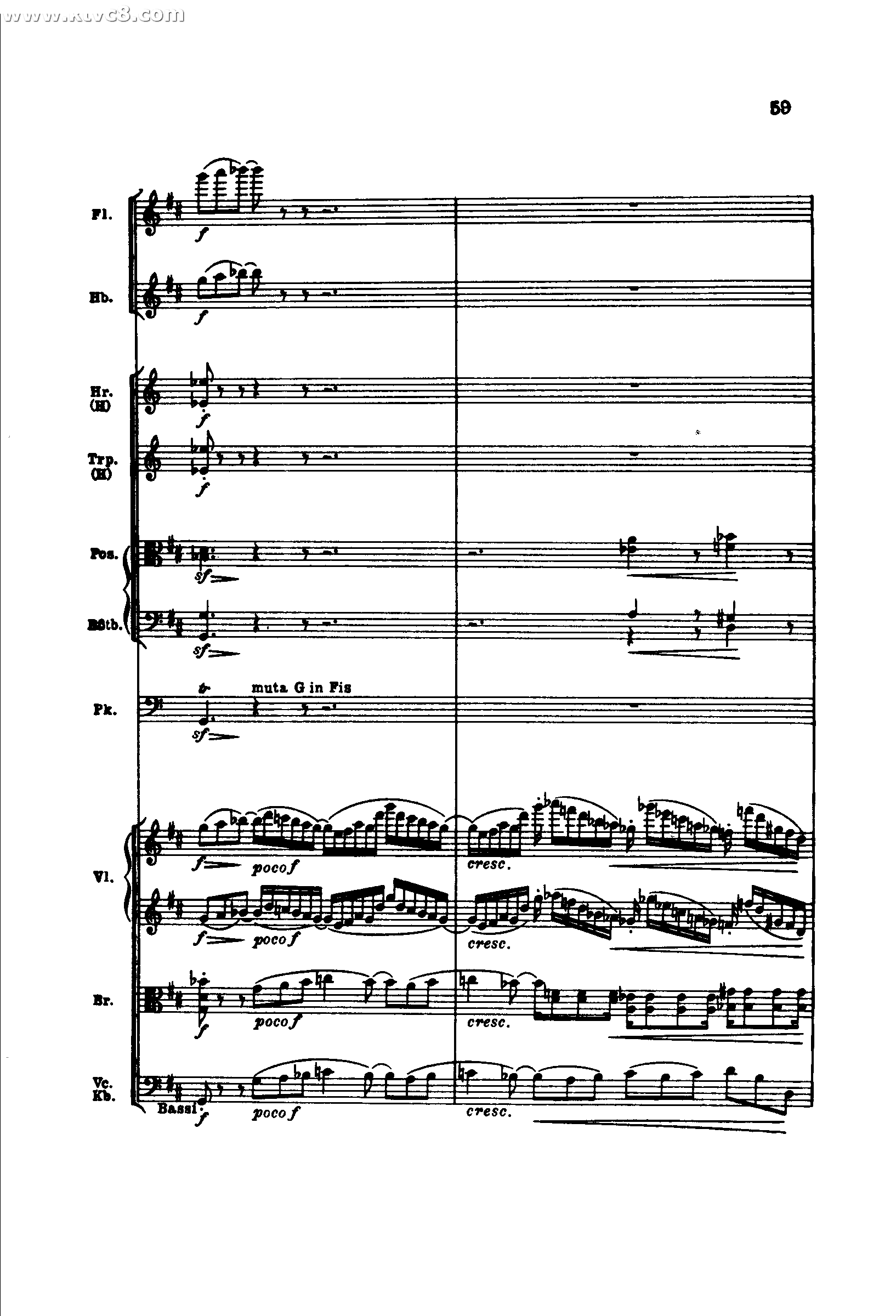勃拉姆斯第二交响曲 第二乐章 不太慢的柔版
