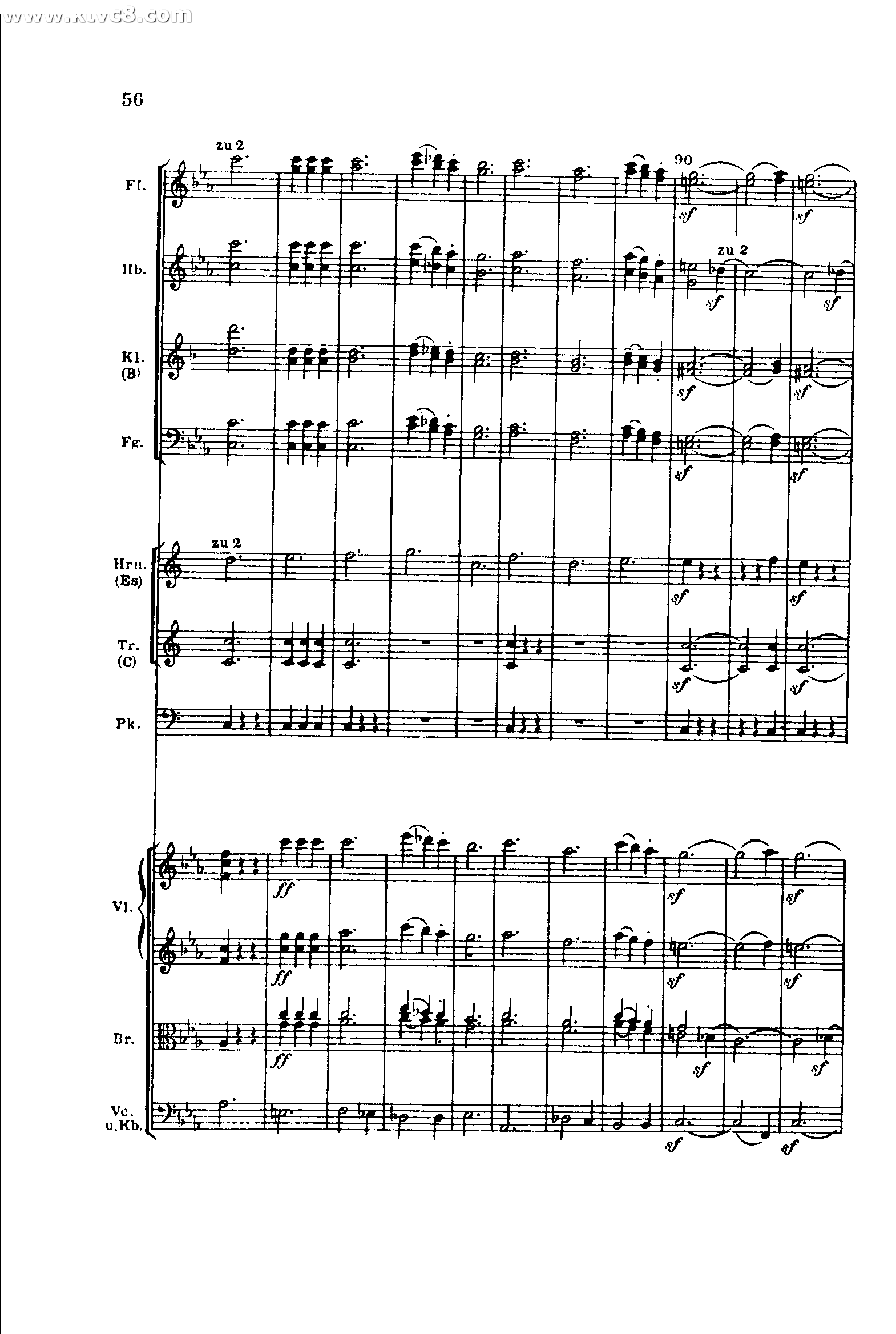 贝多芬第五交响曲 命运（第三乐章）快板：c 小调作品67