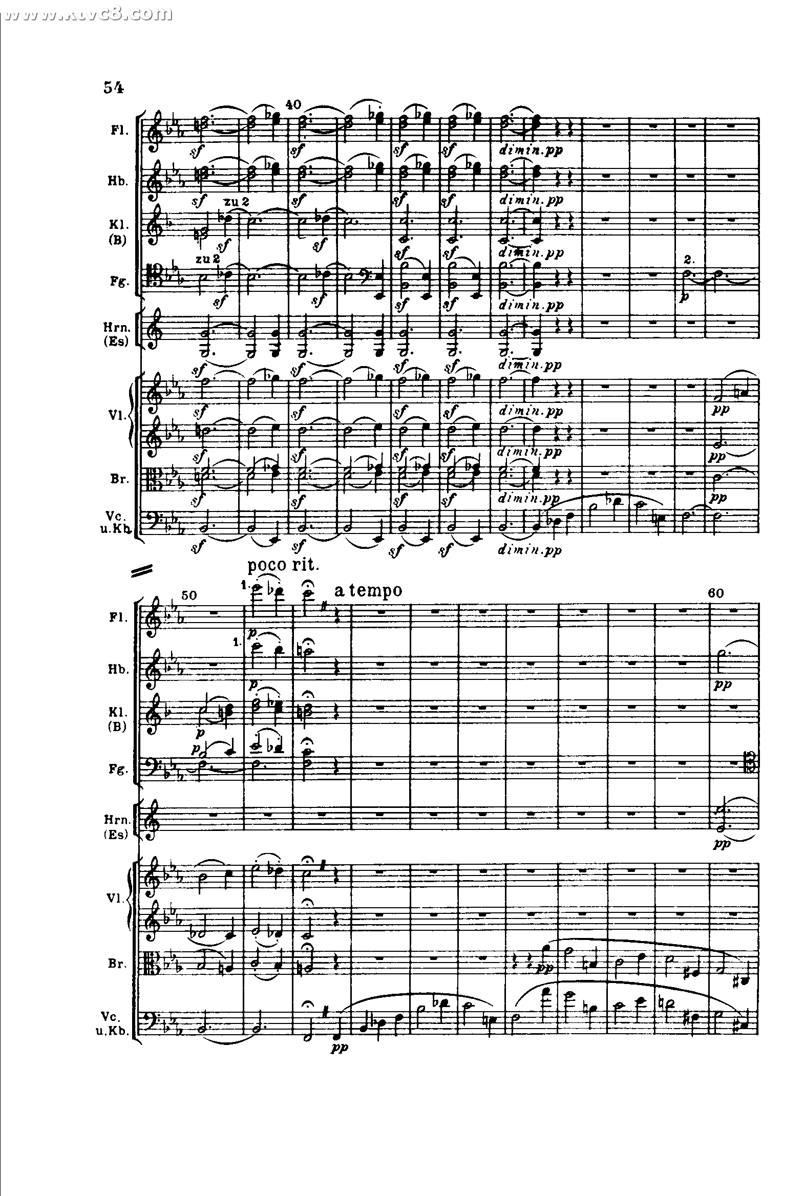 贝多芬第五交响曲 命运(第三乐章)快板:c 小调作
