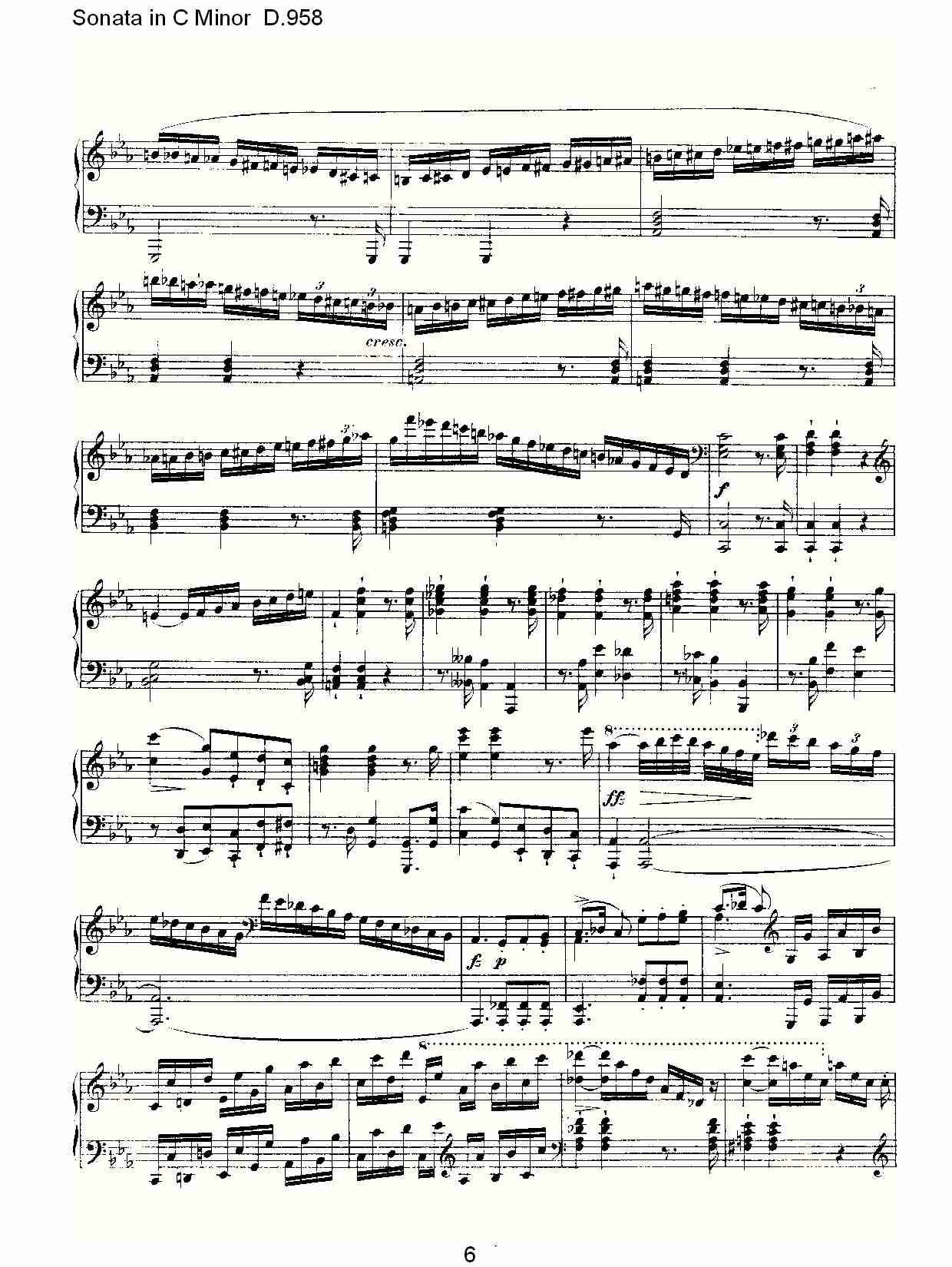 Sonata in C Minor D.958  C小调奏鸣曲D.958（二）