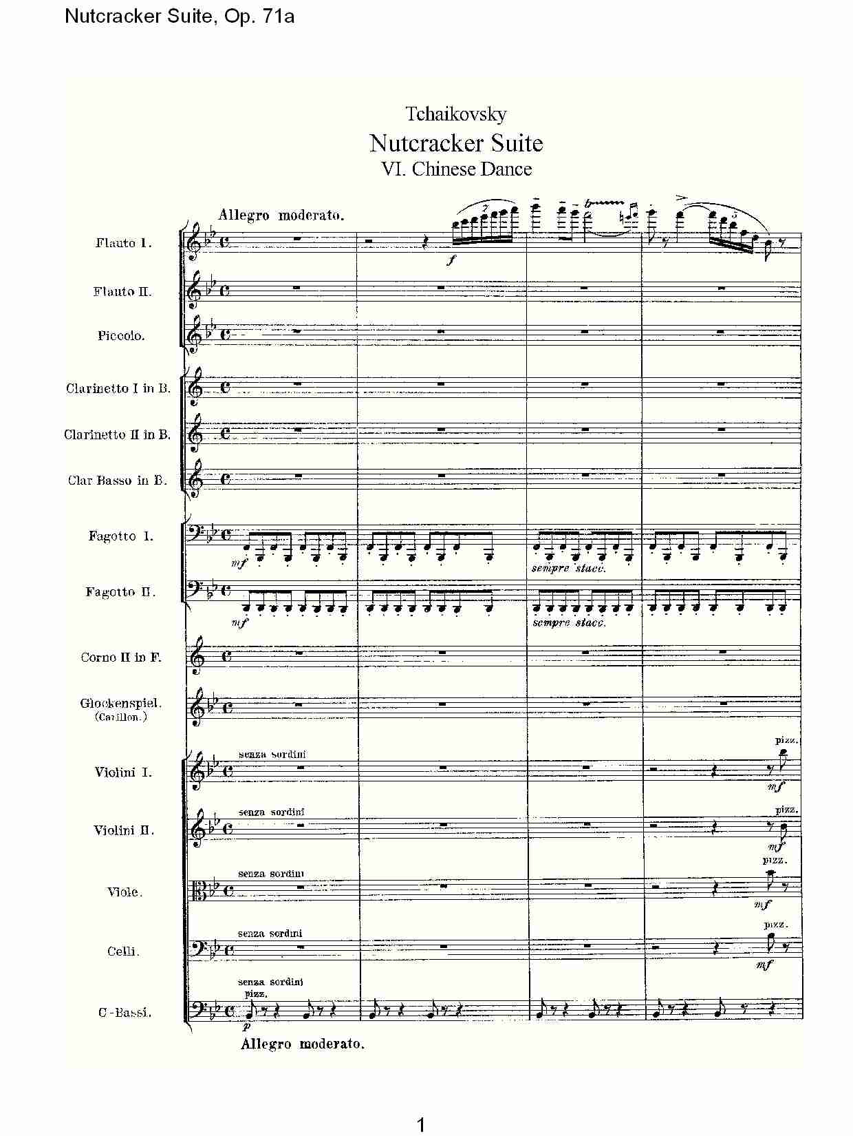 Nutcracker Suite, Op.71a   胡桃铗套曲，Op.71a第六乐章（一）