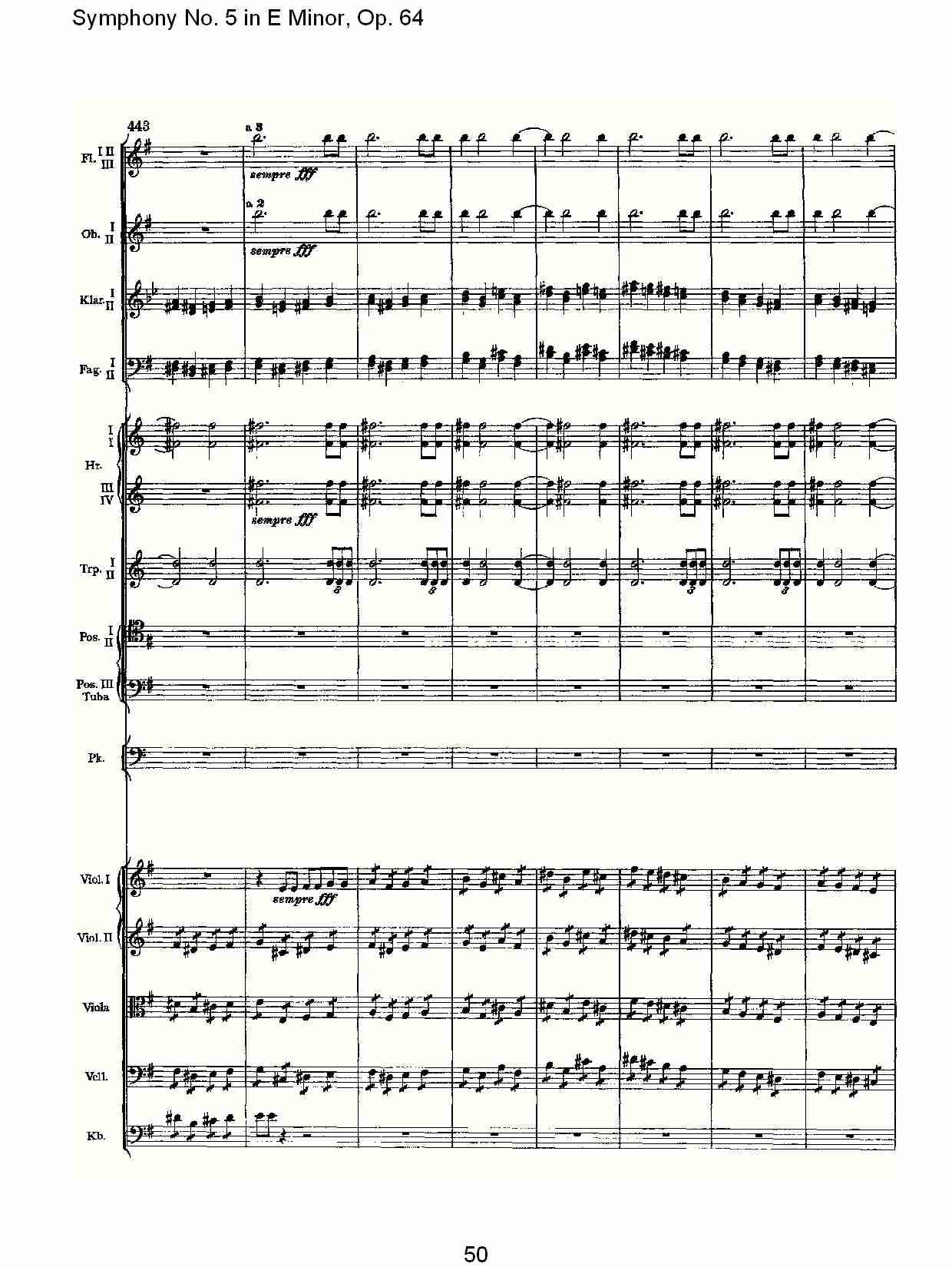 E小调第五交响曲,  Op.64第四乐章（十）