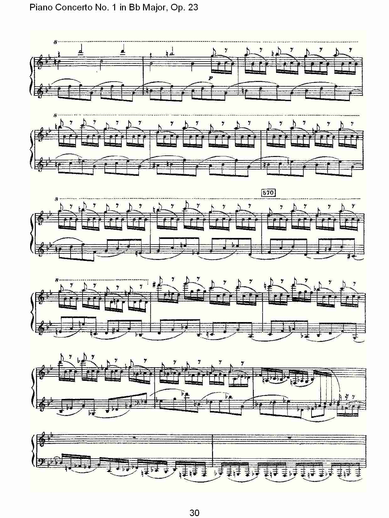 Bb大调第一钢琴协奏曲,Op.23第一乐章第二部（六）