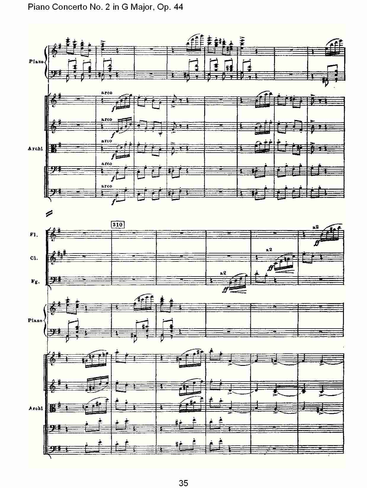 G大调第二钢琴协奏曲, Op.44第三乐章（七）