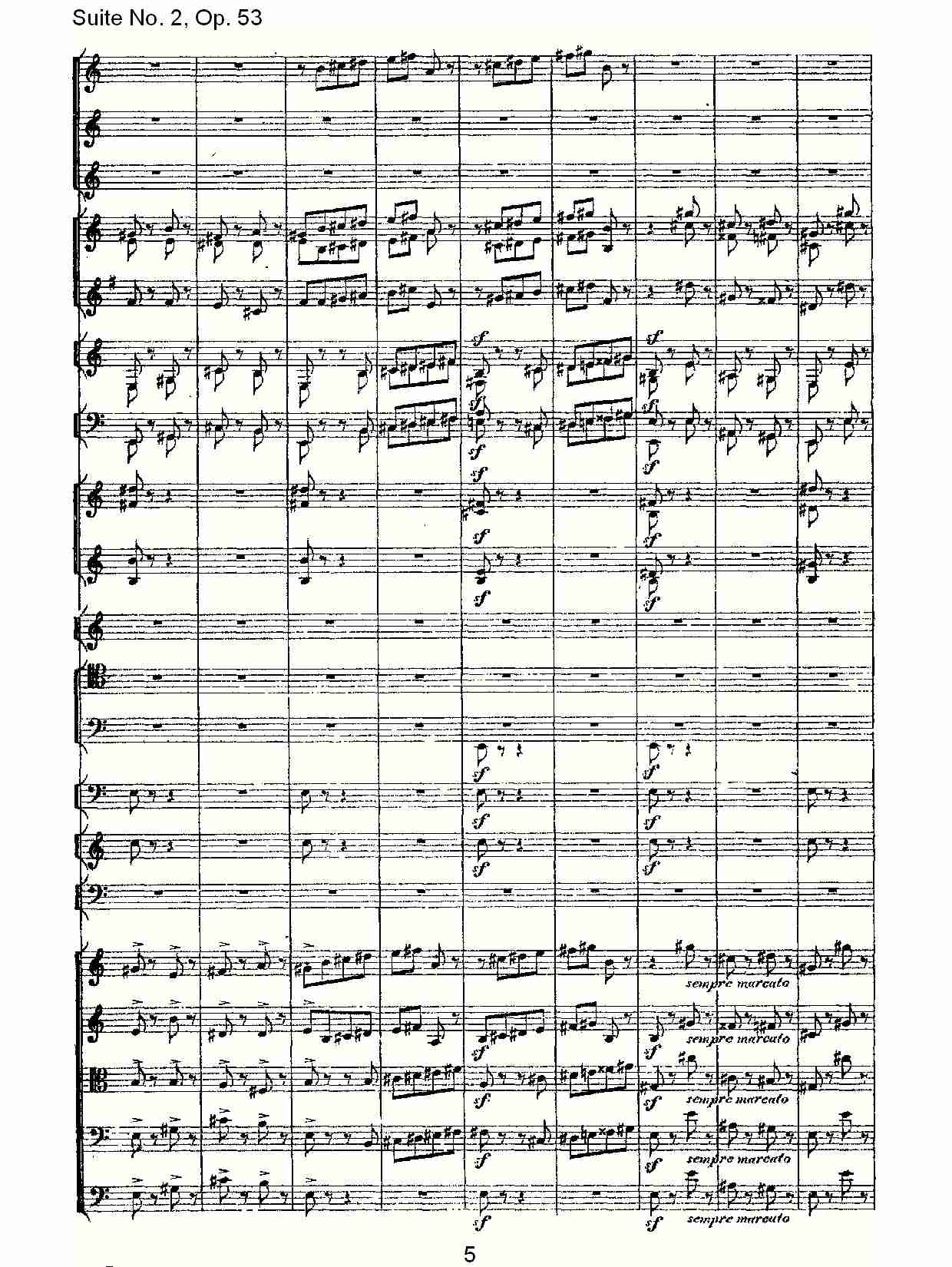 Suite No. 2, Op.53  第二套曲,Op.53第五乐章（一）