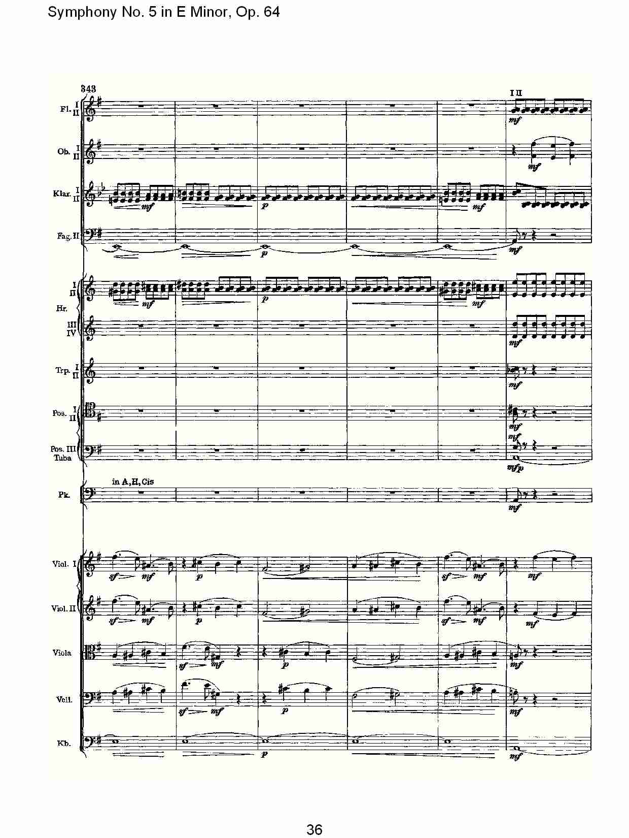 E小调第五交响曲,  Op.64第四乐章（八）