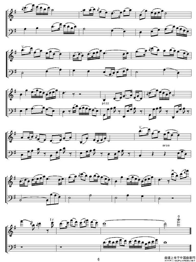 梁山伯与祝英台（大小提琴二重奏）P6