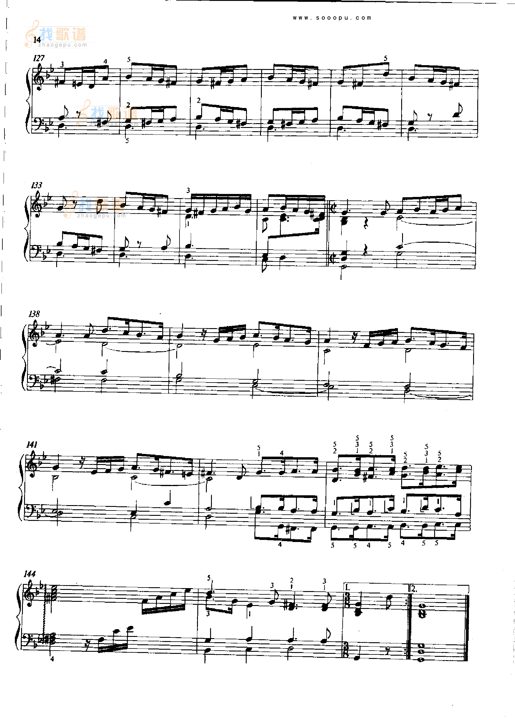 g小调序曲BWV822 