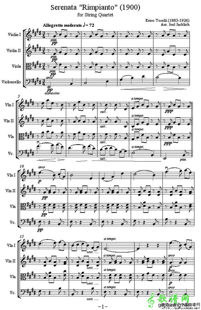 Serenata “Rimpianto”（1900）