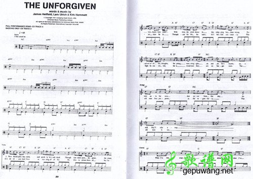 The Unforgiven（Metallica）爵士鼓谱