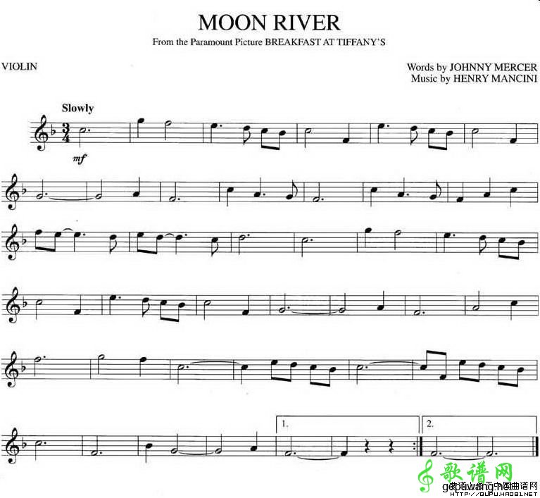 Moon River（月亮河）