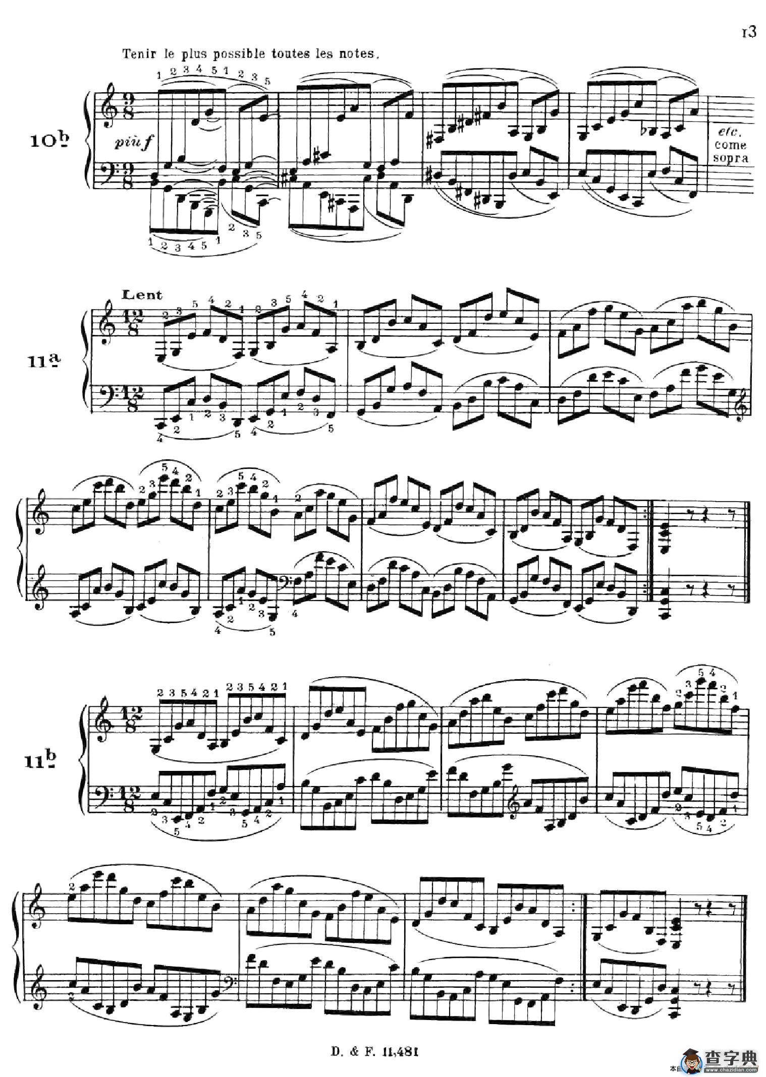 51 Exercises, WoO 6（51首钢琴练习 8—12）