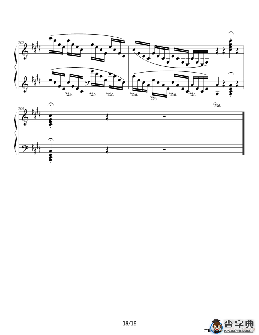 月光奏鸣曲（贝多芬《月光》第三乐章）钢琴谱