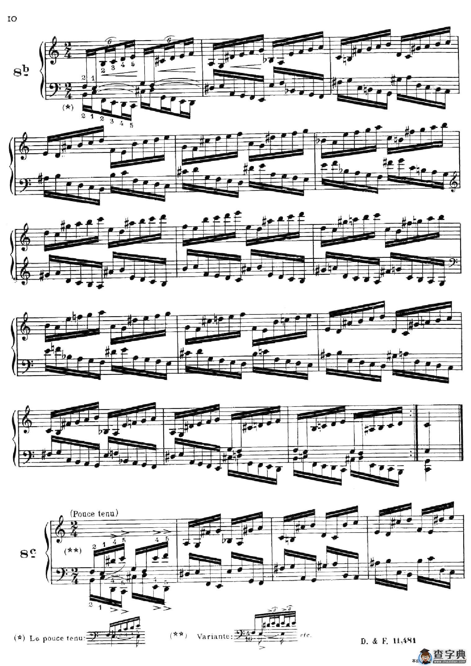 51 Exercises, WoO 6（51首钢琴练习 8—12）钢琴谱