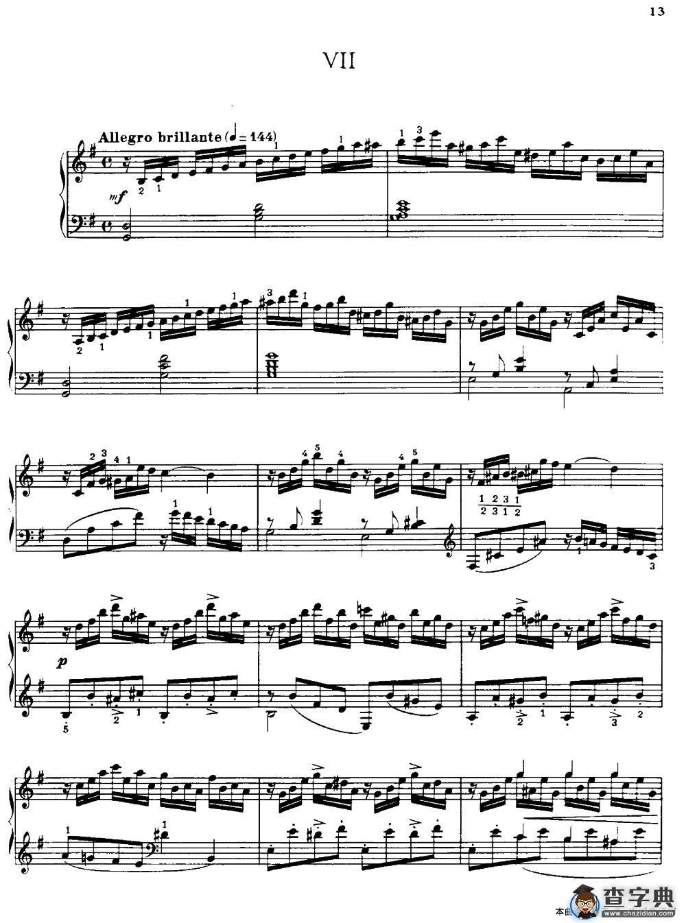 20 Petites Etudes, Op.91（20首小型练习曲）（7）钢琴谱