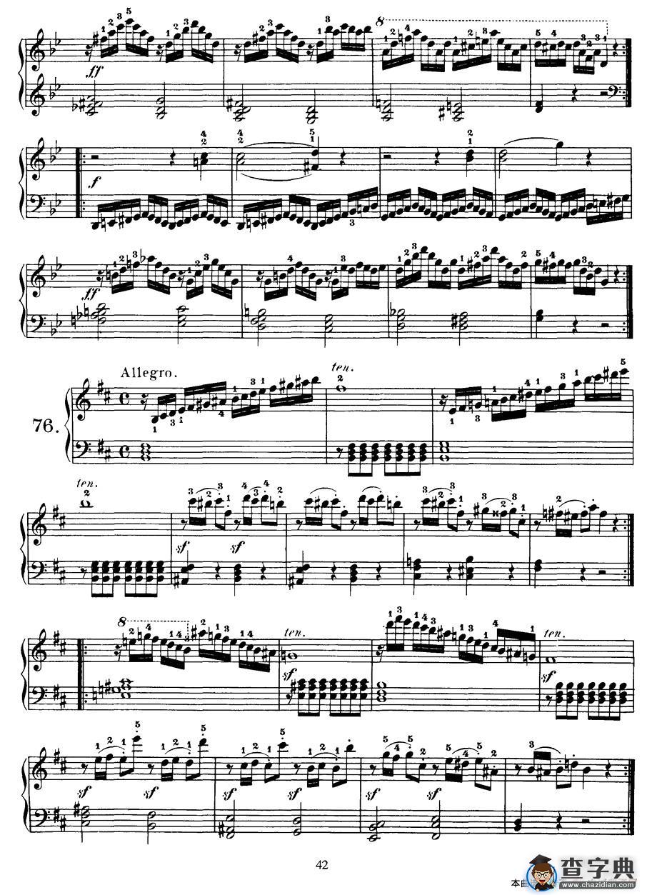 Czerny - 100 Progressive Studies Op.139（69—77）钢琴谱