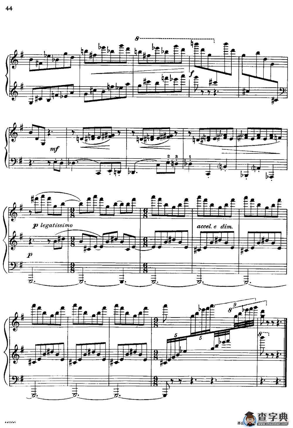 塞缪尔·巴伯 - 降e小调钢琴奏鸣曲 op.26 v.2钢琴谱