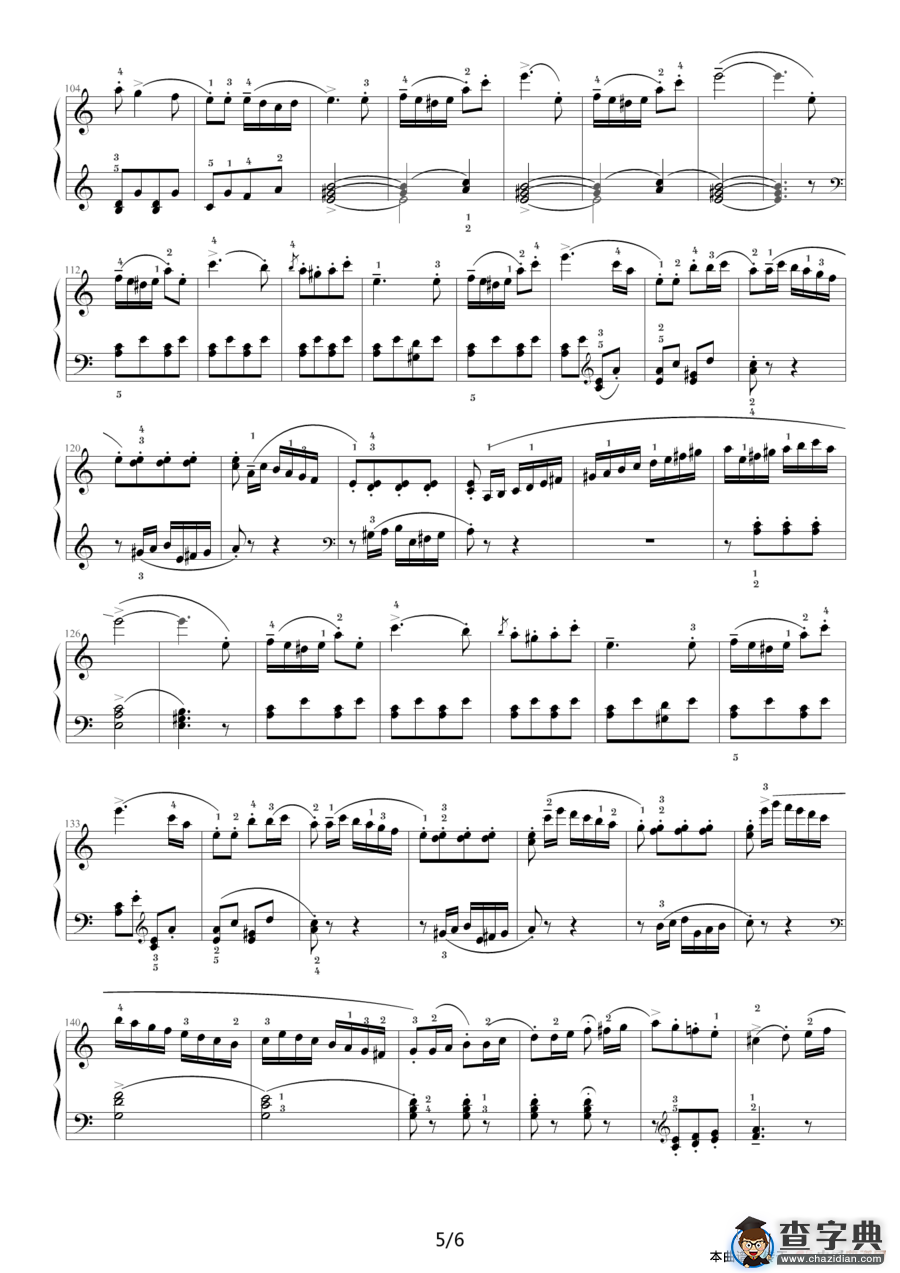 库劳—C大调钢琴小奏鸣曲（Op.55 No.3）钢琴谱